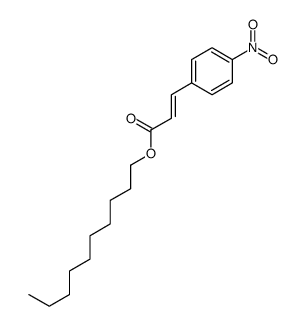 decyl 3-(4-nitrophenyl)prop-2-enoate Structure