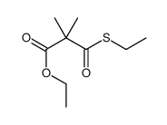 ethyl 3-ethylsulfanyl-2,2-dimethyl-3-oxopropanoate Structure