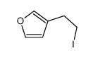 3-(2-iodoethyl)furan Structure