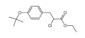 3-(4-tert-Butoxy-phenyl)-2-chloro-propionic acid ethyl ester Structure