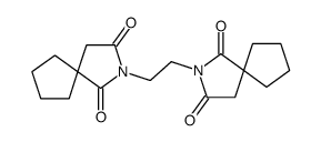 2-[2-(1,3-dioxo-2-azaspiro[4.4]nonan-2-yl)ethyl]-2-azaspiro[4.4]nonane-1,3-dione结构式