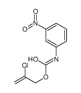 2-chloroprop-2-enyl N-(3-nitrophenyl)carbamate Structure