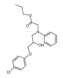 {[3-(4-Chloro-phenoxy)-2-hydroxy-propyl]-phenyl-amino}-acetic acid propyl ester Structure