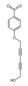 6-(4-nitrophenoxy)hexa-2,4-diyn-1-ol结构式