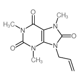 Uric acid, 9-allyl-1,3,7-trimethyl-结构式