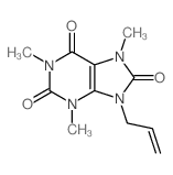 Uric acid, 9-allyl-1,3,7-trimethyl- structure