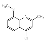 Quinoline,4-chloro-2-methyl-8-(methylthio)- structure