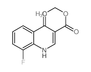Ethyl 8-Fluoro-4-hydroxyquinoline-3-carboxylate Structure