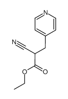 ethyl 2-cyano-3-(pyridin-4-yl)propanoate,结构式