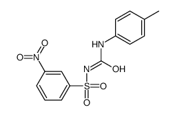1-(4-methylphenyl)-3-(3-nitrophenyl)sulfonylurea结构式