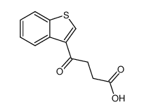 4-benzo[b]thiophen-3-yl-4-oxo-butyric acid结构式