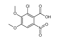2-Chloro-3,4-dimethoxy-6-nitrobenzoic acid Structure