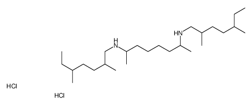 2,5-dimethylheptyl-[7-(2,5-dimethylheptylazaniumyl)octan-2-yl]azanium,dichloride Structure