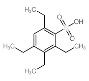 Benzenesulfonic acid,2,3,4,6-tetraethyl- Structure