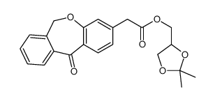 (2,2-dimethyl-1,3-dioxolan-4-yl)methyl 2-(11-oxo-6H-benzo[c][1]benzoxepin-3-yl)acetate Structure