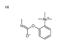 trimethyl-[2-(methylcarbamoyloxy)phenyl]arsanium,iodide Structure