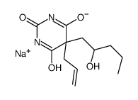 5-Allyl-5-(2-penten-1-yl)-2-sodiooxy-4,6(1H,5H)-pyrimidinedione结构式