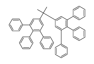 1,2,3-triphenyl-5-[2-(3,4,5-triphenylphenyl)propan-2-yl]benzene结构式