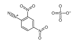 2,4-Dinitrobenzenediazonium·sulfuric acid hydrogenanion结构式