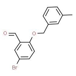 5-bromo-2-[(3-methylphenyl)methoxy]benzaldehyde结构式