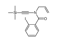 2-iodo-N-prop-2-enyl-N-(2-trimethylsilylethynyl)benzamide Structure