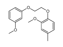 2-methoxy-1-[2-(3-methoxyphenoxy)ethoxy]-4-methylbenzene结构式