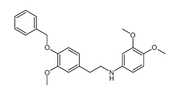 [2-(4-Benzyloxy-3-methoxy-phenyl)-ethyl]-(3,4-dimethoxy-phenyl)-amine结构式