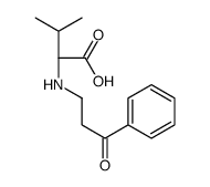 (2S)-3-methyl-2-[(3-oxo-3-phenylpropyl)amino]butanoic acid Structure