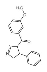 (3-methoxyphenyl)-(4-phenyl-4,5-dihydro-3H-pyrazol-3-yl)methanone Structure