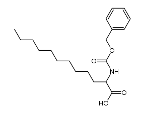 (+/-)-(benzyloxycarbonyl)-α-aminododecanoic acid Structure