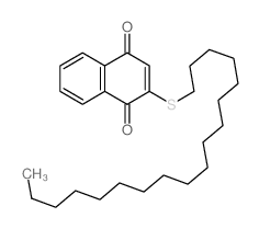 1,4-Naphthalenedione,2-(octadecylthio)- Structure