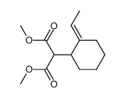 dimethyl 2-(2-ethylidenecyclohex-1-yl)malonate Structure