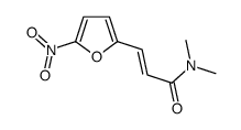 (E)-N,N-dimethyl-3-(5-nitrofuran-2-yl)prop-2-enamide结构式