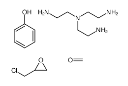 N',N'-bis(2-aminoethyl)ethane-1,2-diamine,2-(chloromethyl)oxirane,formaldehyde,phenol Structure