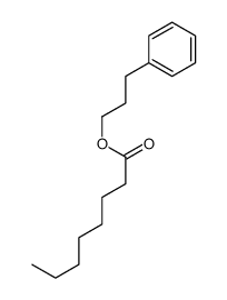 3-phenylpropyl octanoate Structure