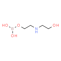 2-[(2-hydroxyethyl)amino]ethyl dihydrogen orthoborate结构式