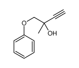 2-methyl-1-phenoxybut-3-yn-2-ol结构式