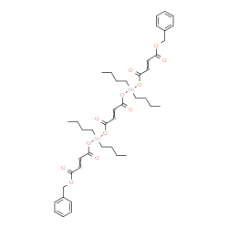 dibenzyl (,,Z)-6,6,13,13-tetrabutyl-4,8,11,15-tetraoxo-5,7,12,14-tetraoxa-6,13-distannoctadeca-2,9,16-trienedioate structure