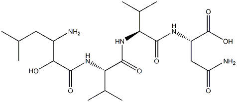 N-(3-Amino-2-hydroxy-5-methyl-1-oxohexyl)-L-Val-L-Val-L-Asn-OH picture