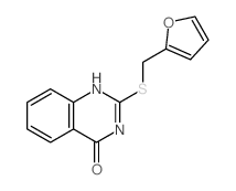 4(3H)-Quinazolinone,2-[(2-furanylmethyl)thio]-结构式