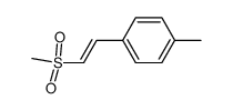 (E)-1-(2-methanesulfonyl-vinyl)-4-methyl-benzene结构式