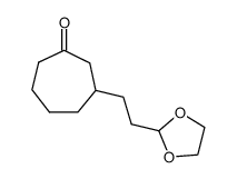 3-(2-(1,3-dioxolan-2-yl)ethyl)cycloheptanone结构式