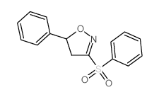 Isoxazole,4,5-dihydro-5-phenyl-3-(phenylsulfonyl)-结构式