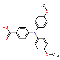 4-[Bis(4-methoxyphenyl)amino]benzoic acid Structure