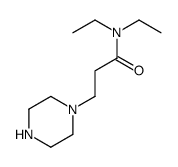 N,N-diethyl-3-piperazin-1-ylpropanamide结构式