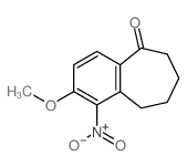 10-methoxy-11-nitro-bicyclo[5.4.0]undeca-8,10,12-trien-6-one Structure