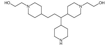 4,4'-[1-(4-piperidyl)propane-1,3-diyl]bis(piperidine-1-ethanol)结构式