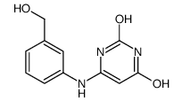 6-[3-(hydroxymethyl)anilino]-1H-pyrimidine-2,4-dione Structure