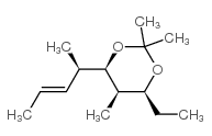 1,3-Dioxane,4-ethyl-2,2,5-trimethyl-6-[(1R,2E)-1-methyl-2-butenyl]-,(4S,5R,6R)-(9CI)结构式