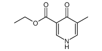 ethyl 5-methyl-4-oxo-1,4-dihydropyridine-3-carboxylate结构式